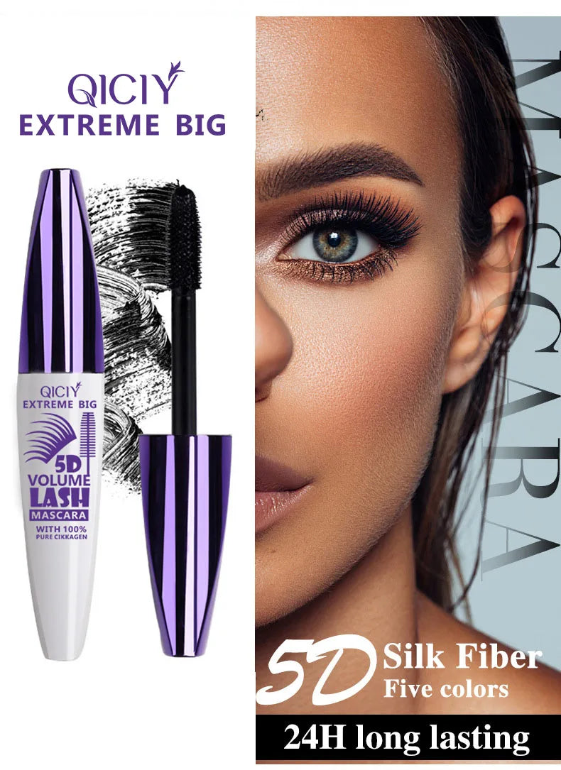 3D Waterproof Black Eyelashes – Halloween & Everyday Makeup False Eyelashes Qme