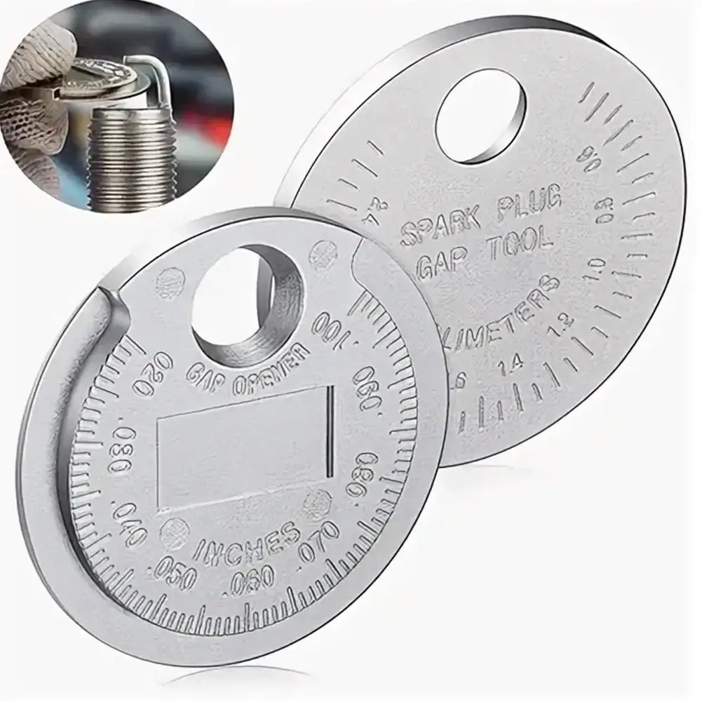 Spark Plug Gap Gauge Tool – Nickel Alloy Coin Gapper Spark Plug Gap Gauge Qme