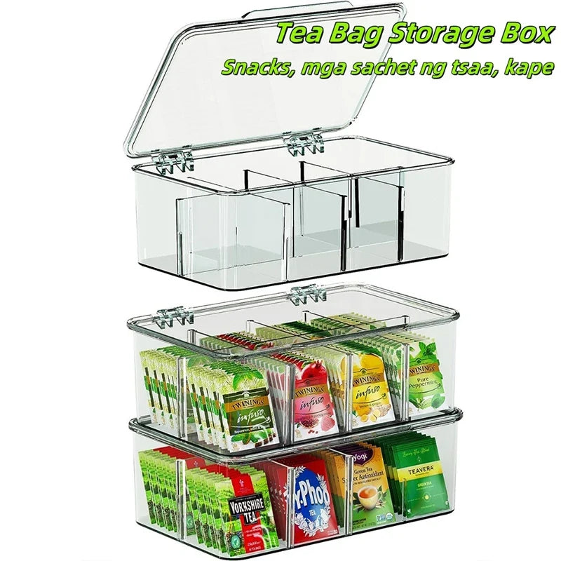 Clear Compartment Coffee Pod Organizer & Display Box | PVC Coffee Pod Organizer Qme