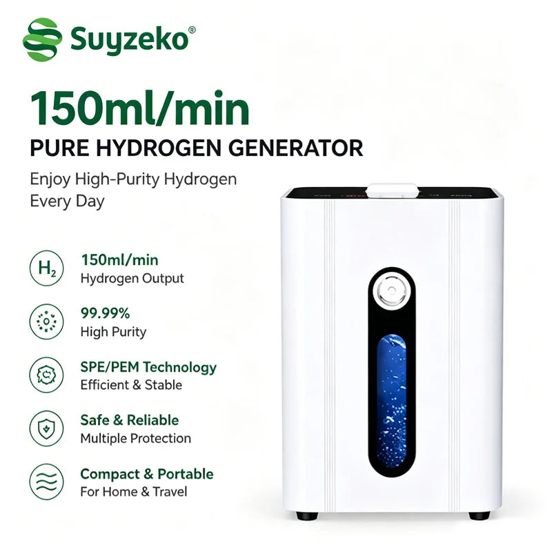 Suyzeko 150ml/min PEM Hydrogen Inhaler – Home Wellness Device Hydrogen Inhaler Machine Qst Default Title