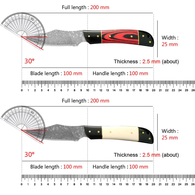 InLeung Damascus VG10 Chef Knife – Hand Forged Japanese Kitchen Damascus Chef Knife Qst