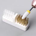 Double-Ended Copper Wire Nail Drill Cleaning Brush Nail Drill Brush Qme 1pc
