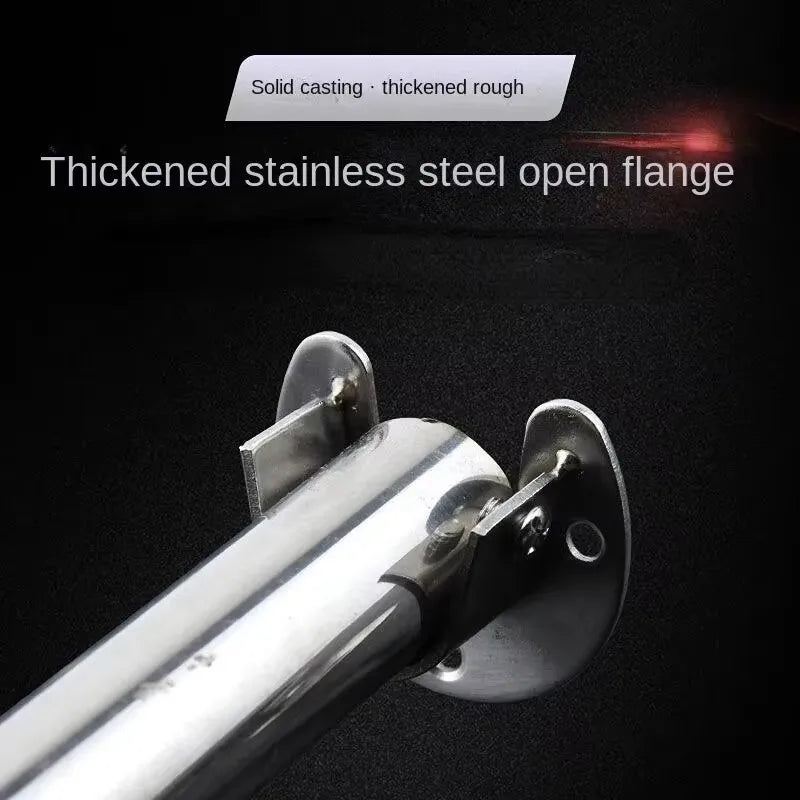 304 Stainless Steel Wardrobe Rod Flange Bracket Hardware Rod Flange Bracket Qme