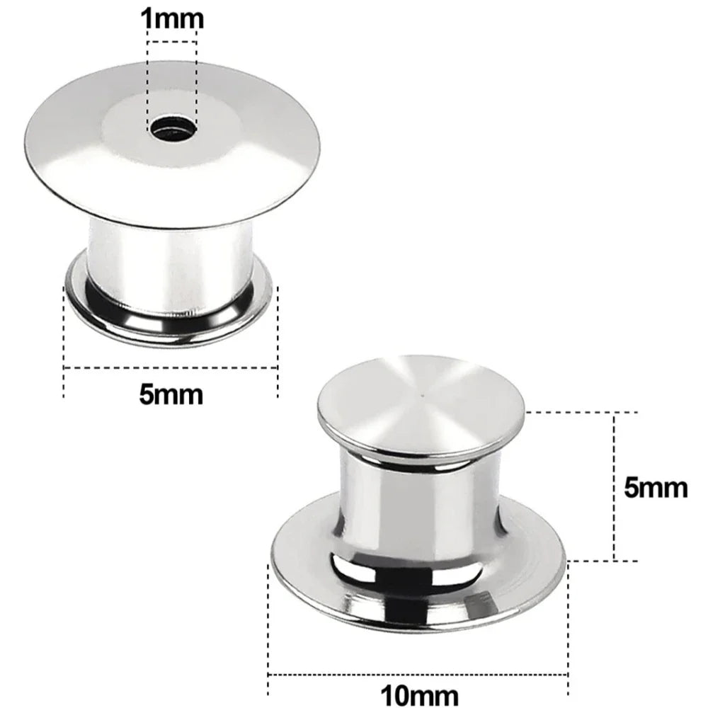 Metal Locking Pin Backs Keeper Clasp Caps for Brooches – 10/30pc Pin Keeper Clasps Qme
