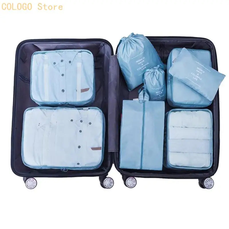 Waterproof Packing Cubes 10-Piece Travel Organizer Set Travel Packing Cubes Qme