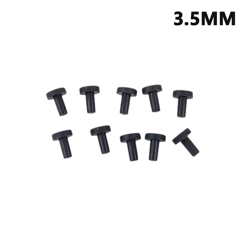 Solid Rubber Hole Caps – Heat-Resistant Seal Plugs, 10 Pcs Rubber Seal Plugs Qme 3.5mm