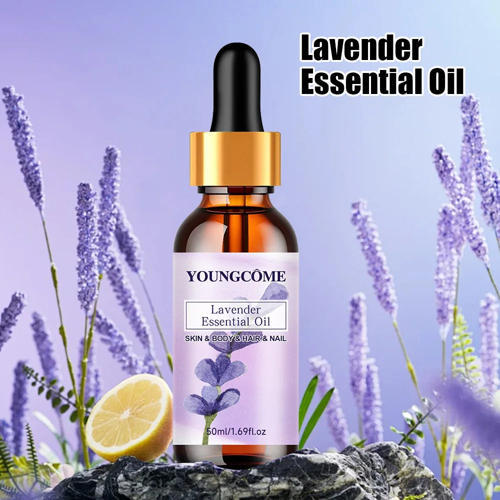 YOUNGCOME Pure Lavender Essential Oil – Hair, Face & Body Essential Oil Serum Qst