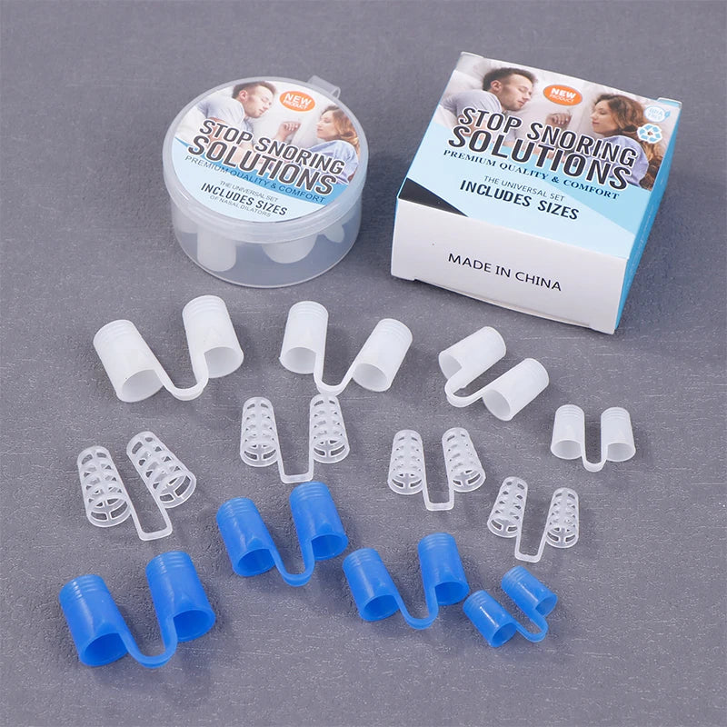 Silicone Nasal Dilators 4-Piece Set – Nose Clip for Better Sleep Nasal Dilator Qme