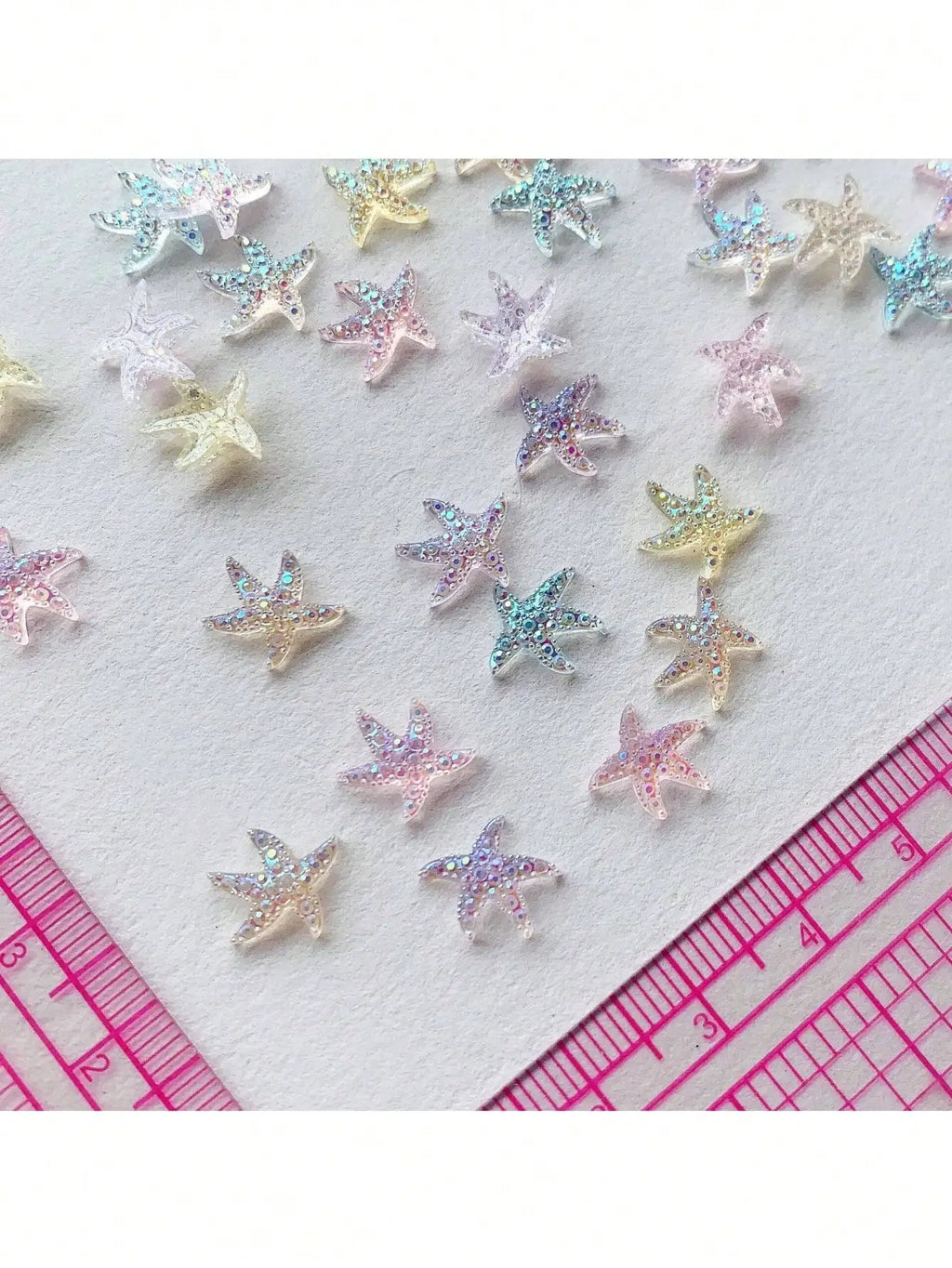 Ocean Sea Star Shell 3D Nail Art Decorations 50pcs | Qme 3D Nail Decorations Qme 200pcs
