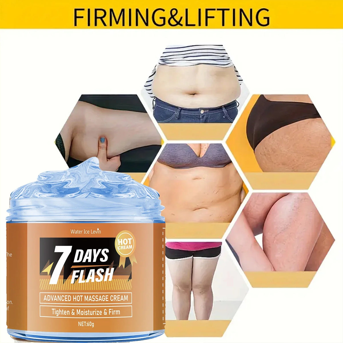 Qme Full Body Fitness Massage Cream – Tone & Tighten Body Massage Cream Qme