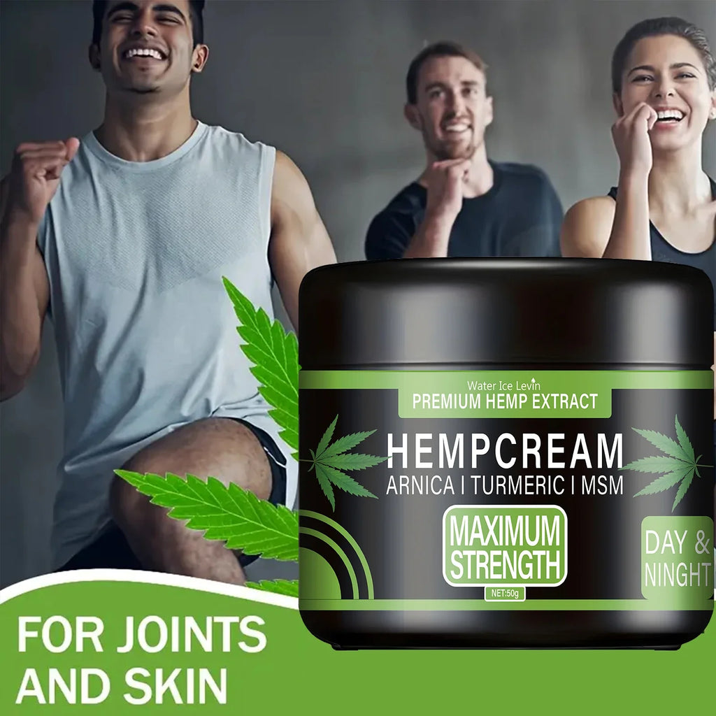 Hemp Extract Cream – Arnica, Turmeric & MSM Skin Moisturizer Hemp Skin Cream Qme