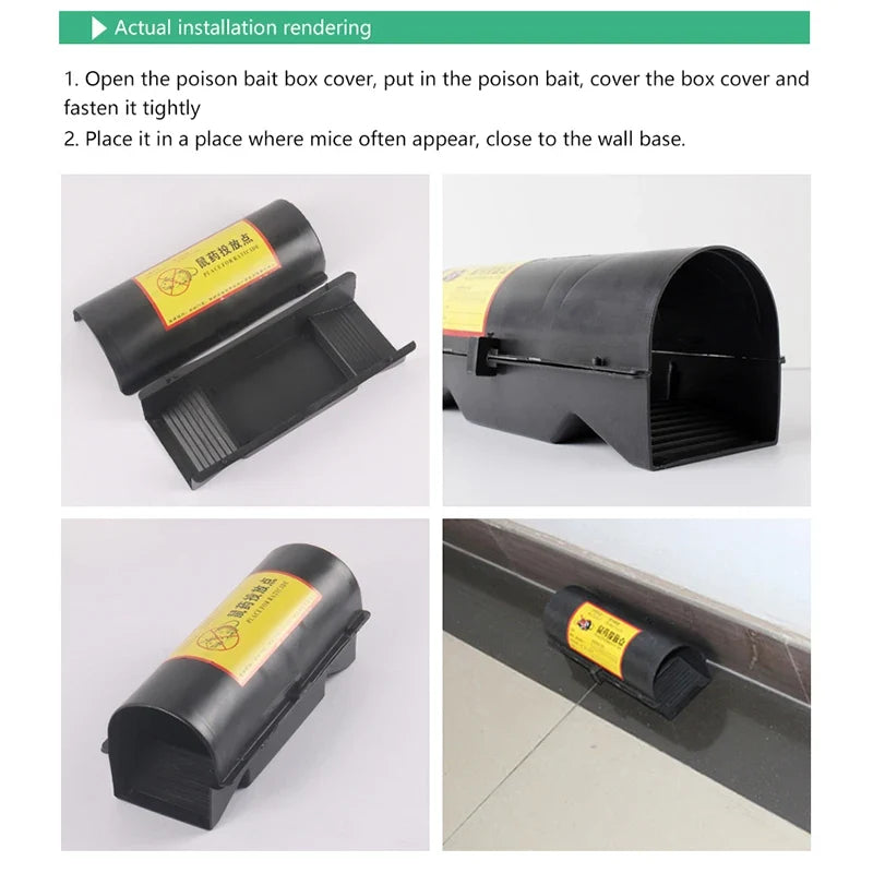 Weather-Resistant Rodent Bait Station Box – Rat & Mice Control Rodent Bait Station Qme Default Title