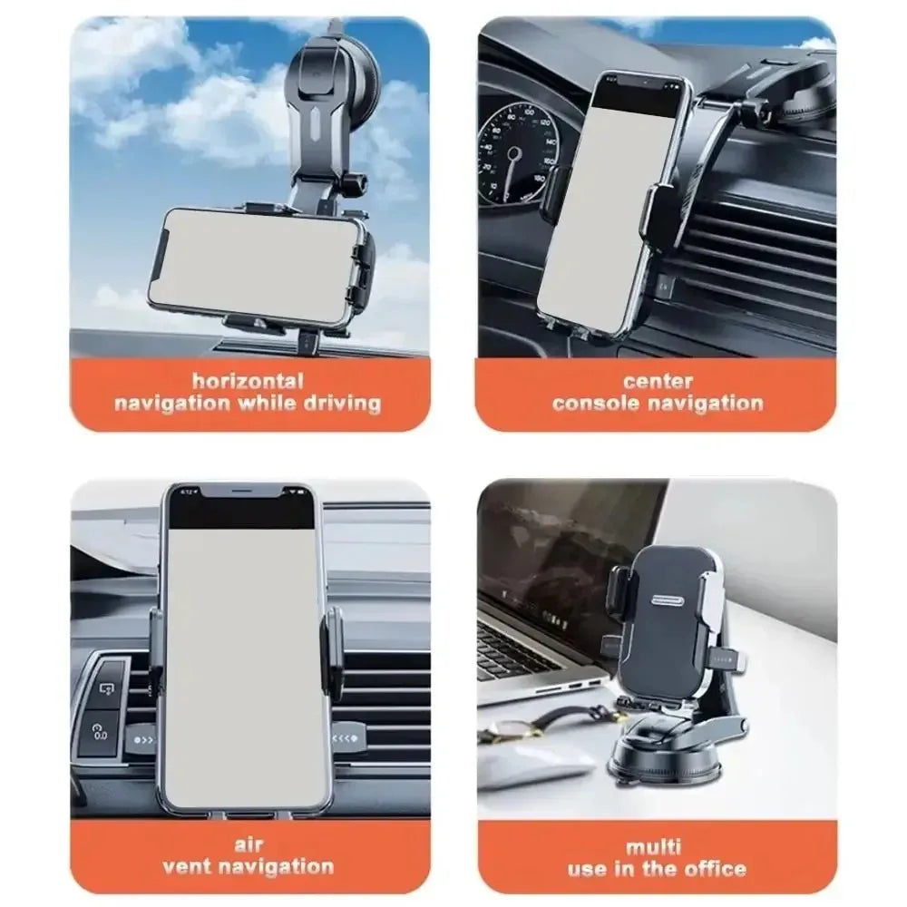 Car Dashboard Phone Holder 360° Rotation – Universal Mount Car Phone Mount Qme