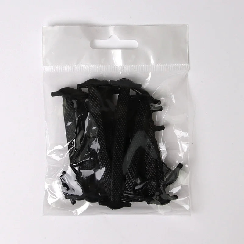 Silicone No-Tie Elastic Shoelaces – Kids, Women & Men Elastic Shoelaces Qme black China Mainland