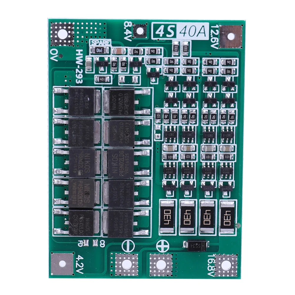 2S 3S 4S Li-ion BMS Protection Board 20A 40A 60A BMS Protection Board Qme 4S 40A Balance