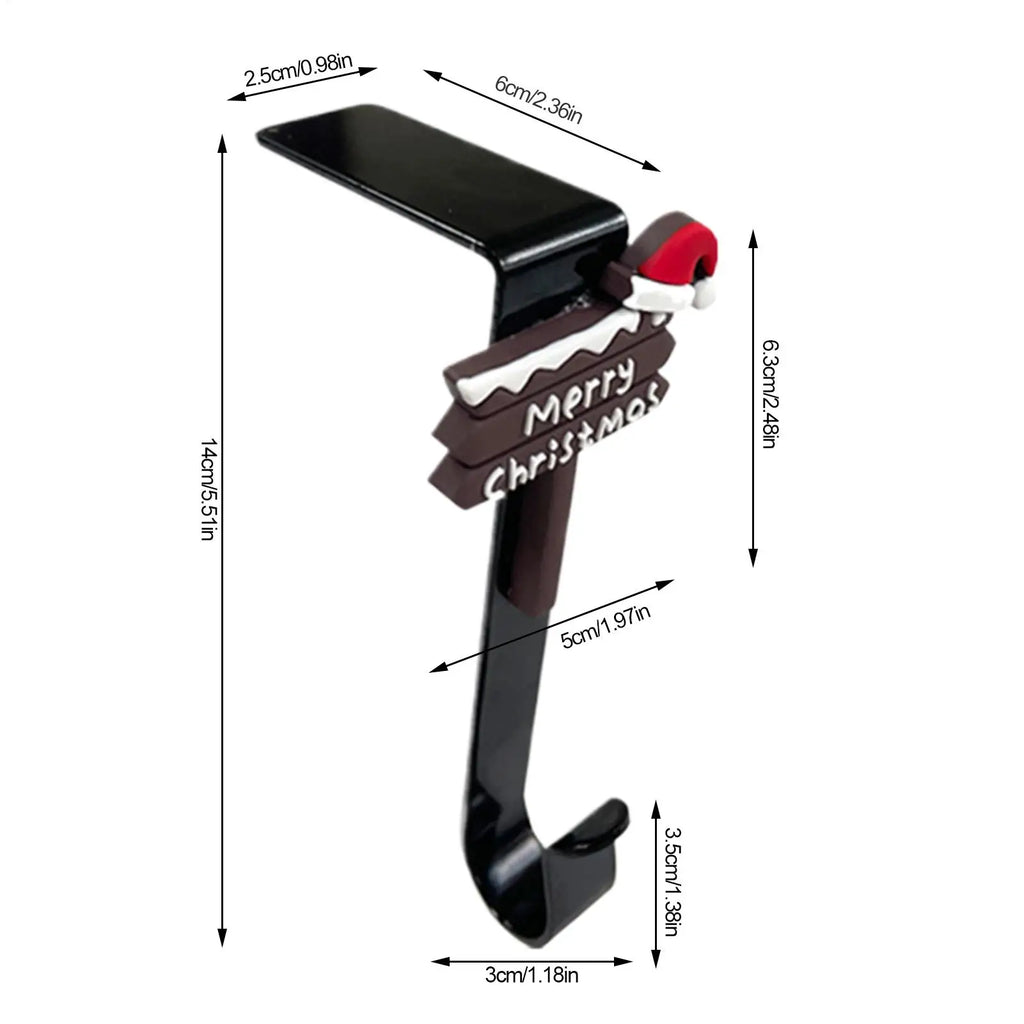 Christmas Stocking Holders for Mantle – No Drill Hooks Mantle Stocking Hooks Qme