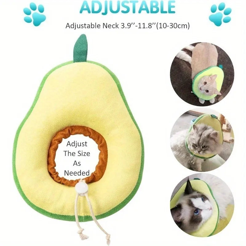Cat Recovery Cone Collar Anti-Lick Neck Cone | Post-Surgery Cat Recovery Cone Qme