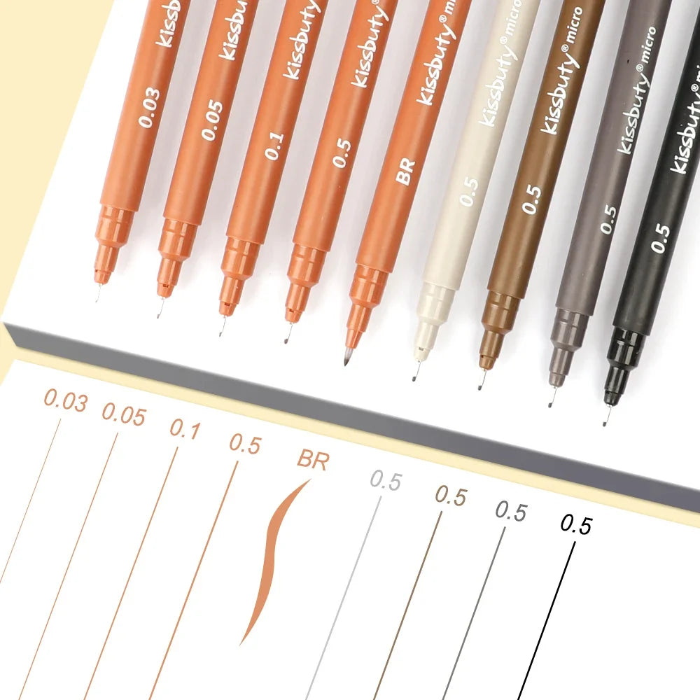 Fine Line Drawing Pens Set – Waterproof Quick-Dry Art Markers Fine Line Art Markers Qme