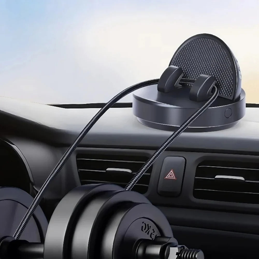 Qme Car Dashboard Phone Mount | 360° Rotation & Parking Card Car Phone Mount Qme