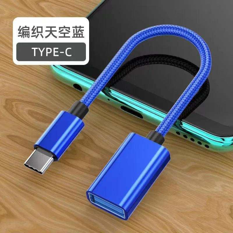 USB-C OTG Adapter for Samsung S20, Xiaomi & Huawei | Qme USB-C OTG Adapter Qme TYPE-C blue 2.0