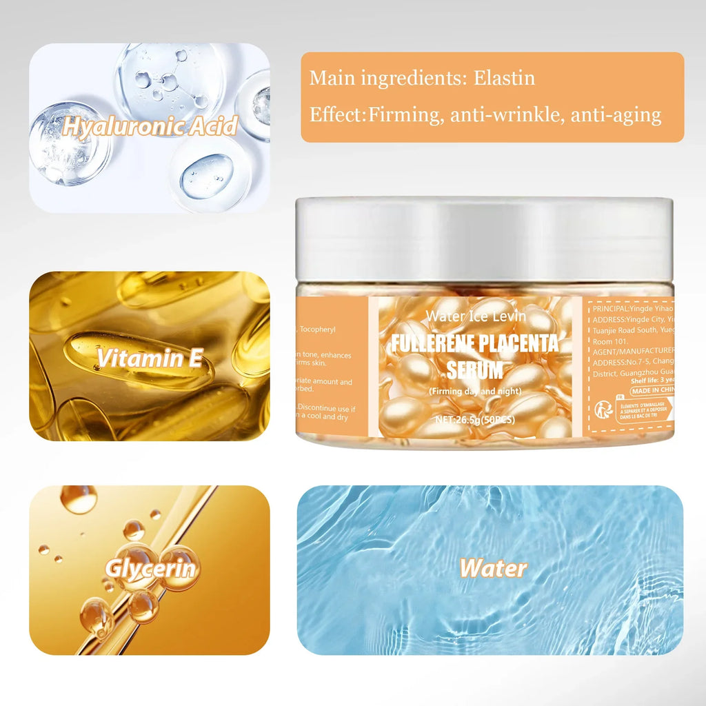 Collagen Face Serum Capsules – Firming, Brightening & Hydrating Face Serum Capsules Qme