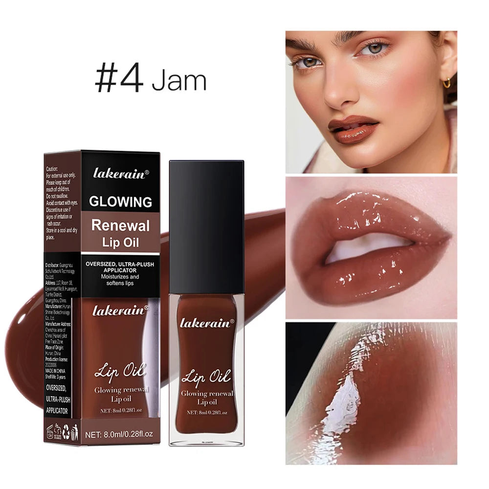 Lakerain 7-Color Moisturizing Lip Gloss – Natural Long-Lasting Lip Gloss Qst 04