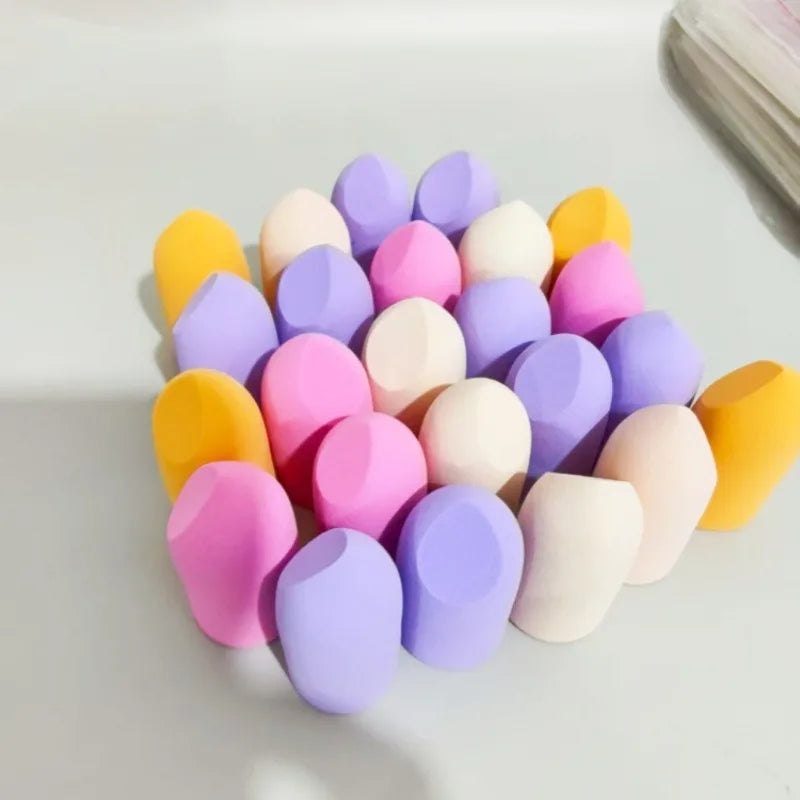 Mini Beauty Sponges Set – 10Pcs Mixed Shapes & Colors Makeup Sponge Set Qme