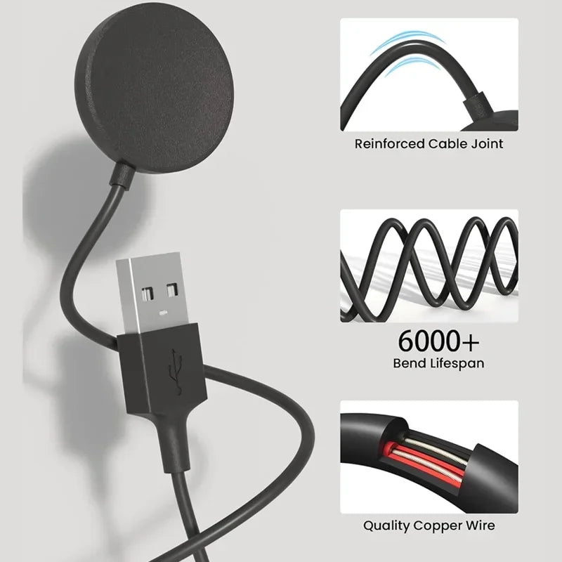 Samsung Galaxy Watch Magnetic Fast Charger USB-C | Watch 7 6 5 4 Smartwatch Charger Qme