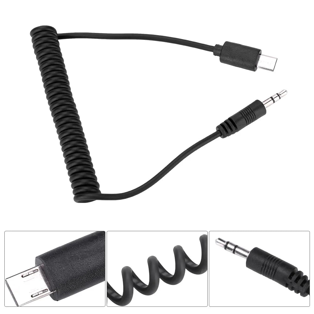 RM-VPR1 Shutter Release Cable 3.5mm/2.5mm for Sony A7III A9 Camera Remote Cable Qst