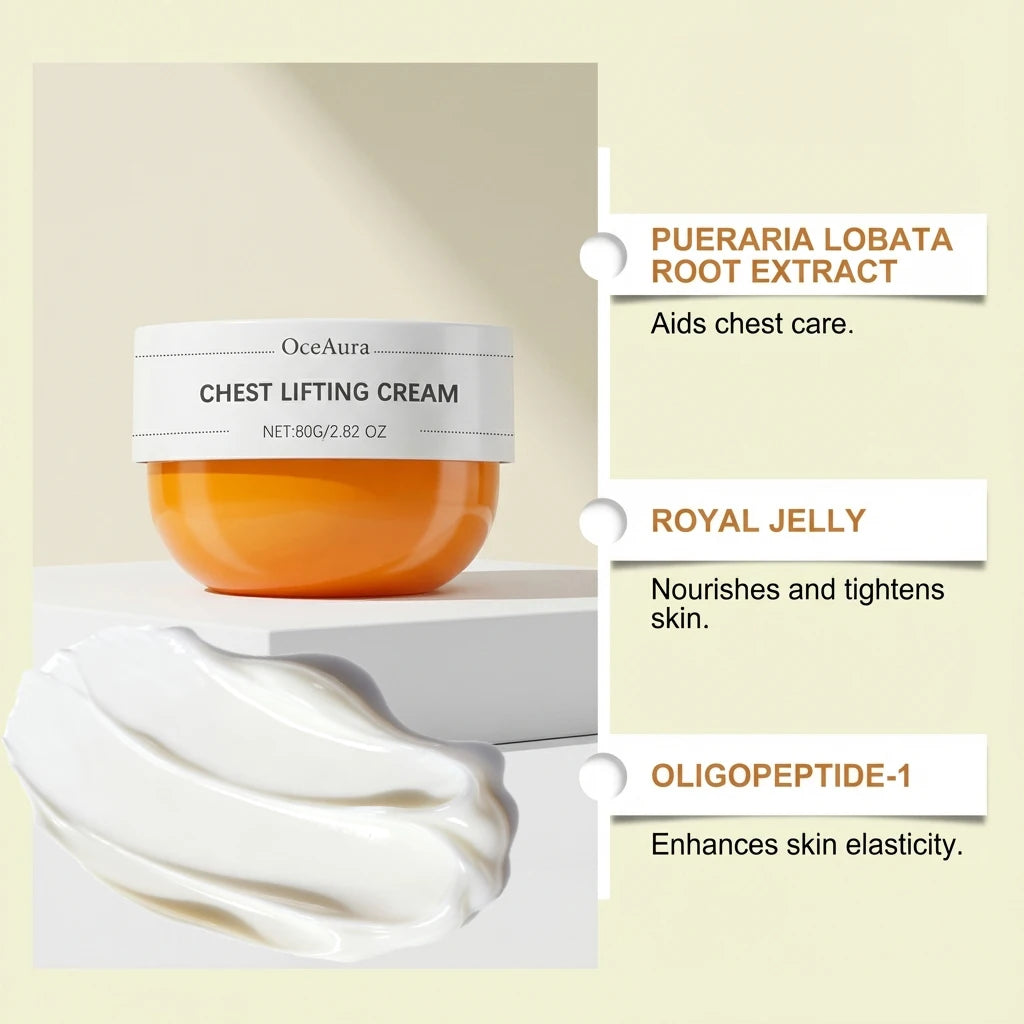 OceAura Chest & Décolletage Firming Cream 80g | Hydrating Body Firming Cream Qst