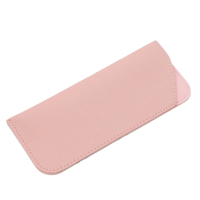 Solid Glasses Bag Protective Case | Sunglasses & Reading Cover Eyewear Protective Case Qme Pink