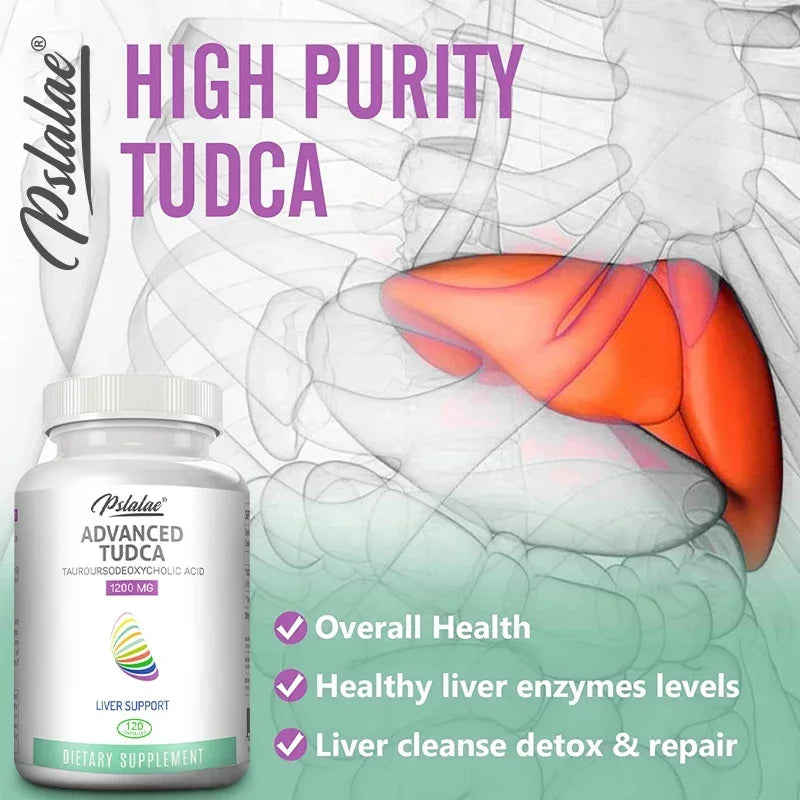 TUDCA Liver Support Supplement – 1200mg, 120 Capsules Liver Support Supplement Qst