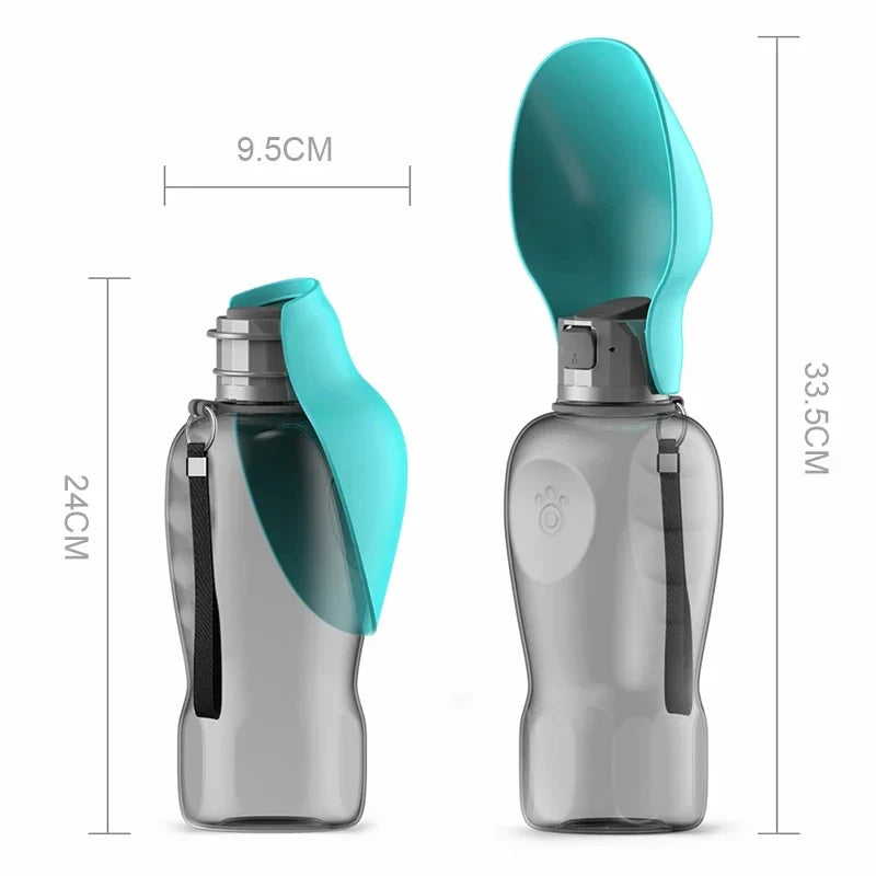 Portable Dog Water Bottle 800ml – Leakproof Outdoor Pet Bottle Pet Water Bottle Qme