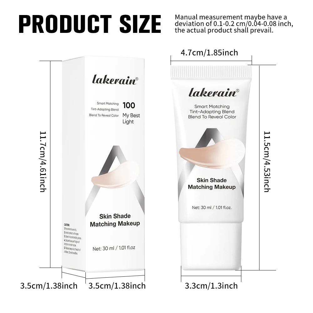 Lakerain Color-Changing Liquid Foundation – Brightening & Coverage Liquid Foundation Qst