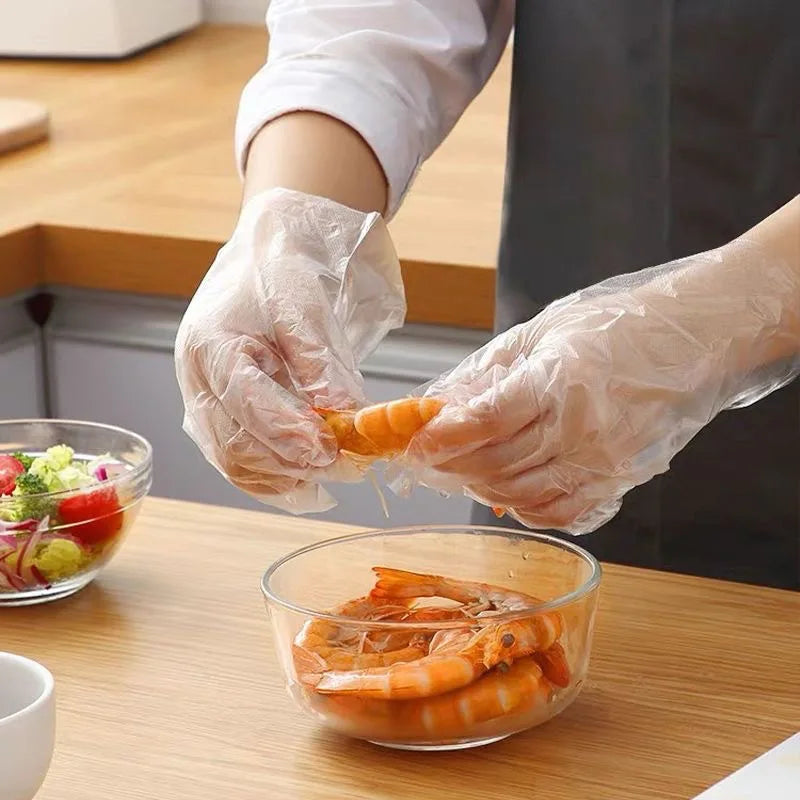 Hello Kitty Disposable Food-Grade Gloves & Plastic Bags Disposable Kitchen Gloves Qme
