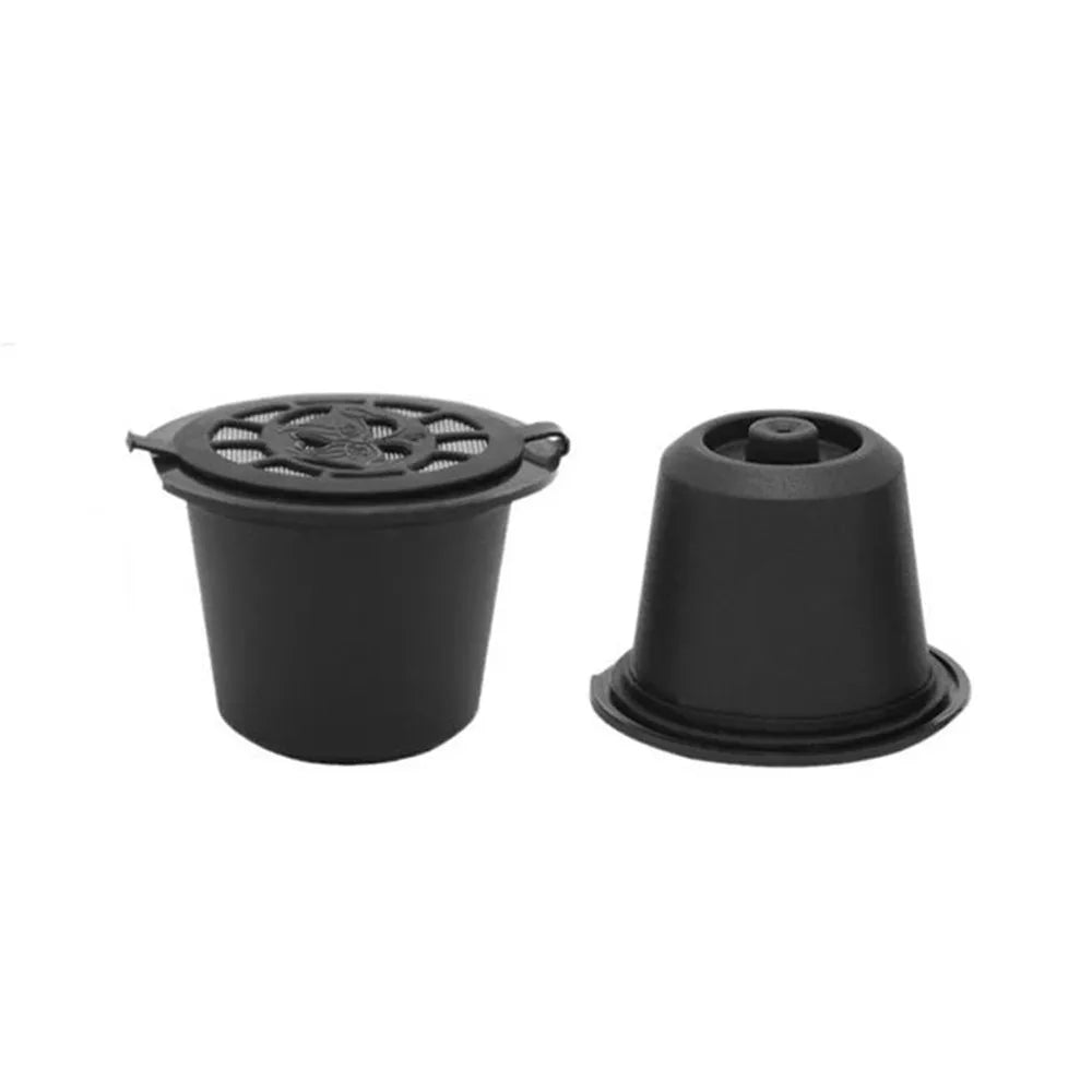 Refillable Reusable Nespresso Capsules with Spoon & Brush Reusable Coffee Pods Qst 2pcs-bl