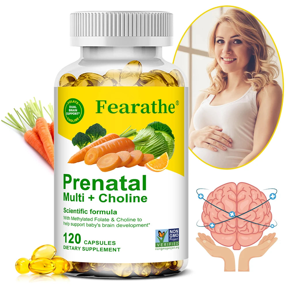 ZENVITALIZE Prenatal Vitamins – Iron, Folate, Choline & Vitamin D Prenatal Multivitamin Qst