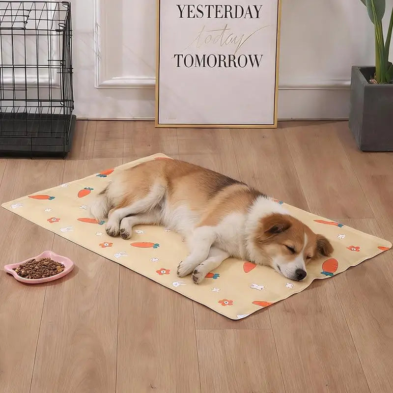Pet Cooling Gel Mat for Dogs & Cats – Waterproof Reusable Pet Cooling Mat Qme