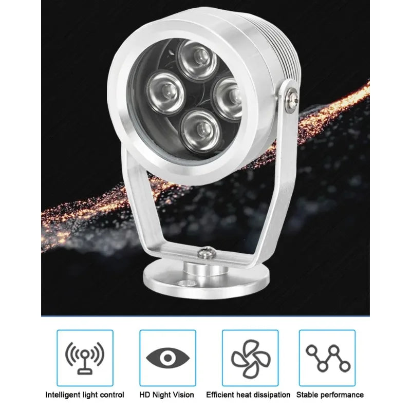 850nm IR LED Fill Light – Security Camera Auxiliary Illuminator IR Camera Illuminator Qme