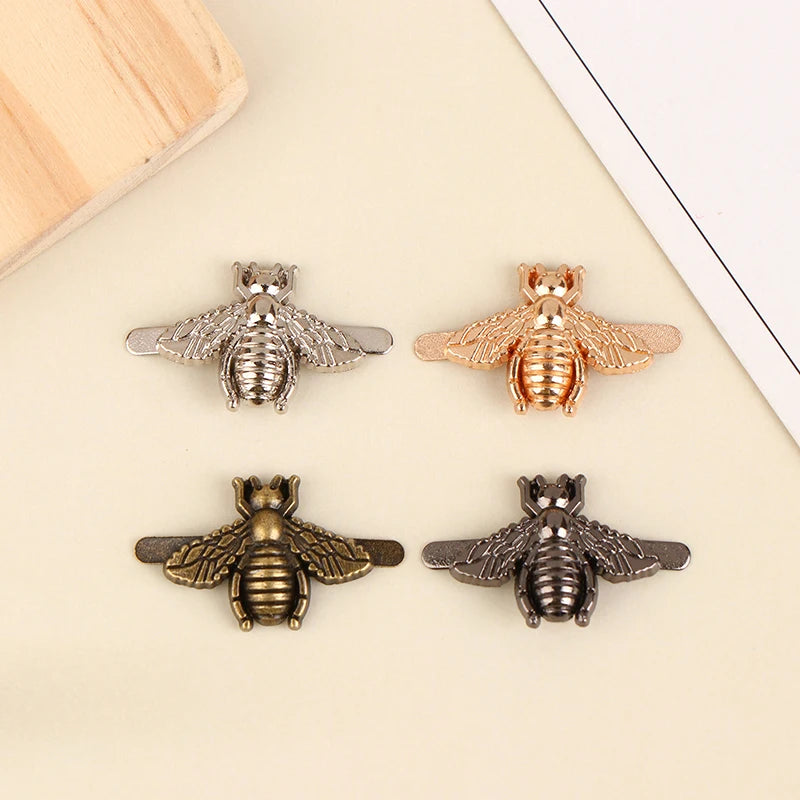 2pcs Metal Bee Shape Bag Buckle Clasp – DIY Leather Hardware Bag Hardware Clasp Qst