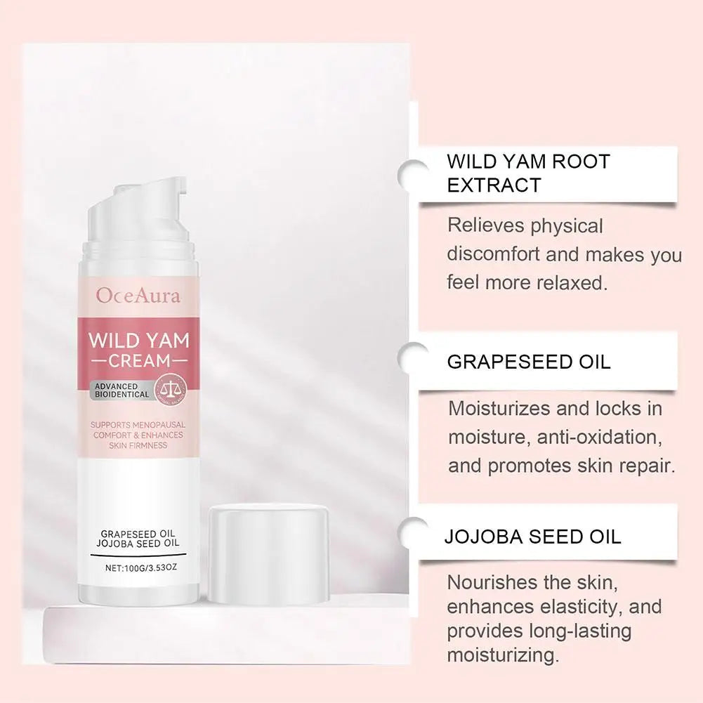 Wild Yam Cream – Natural Facial Moisturizer for Women Facial Moisturizer Cream Qme
