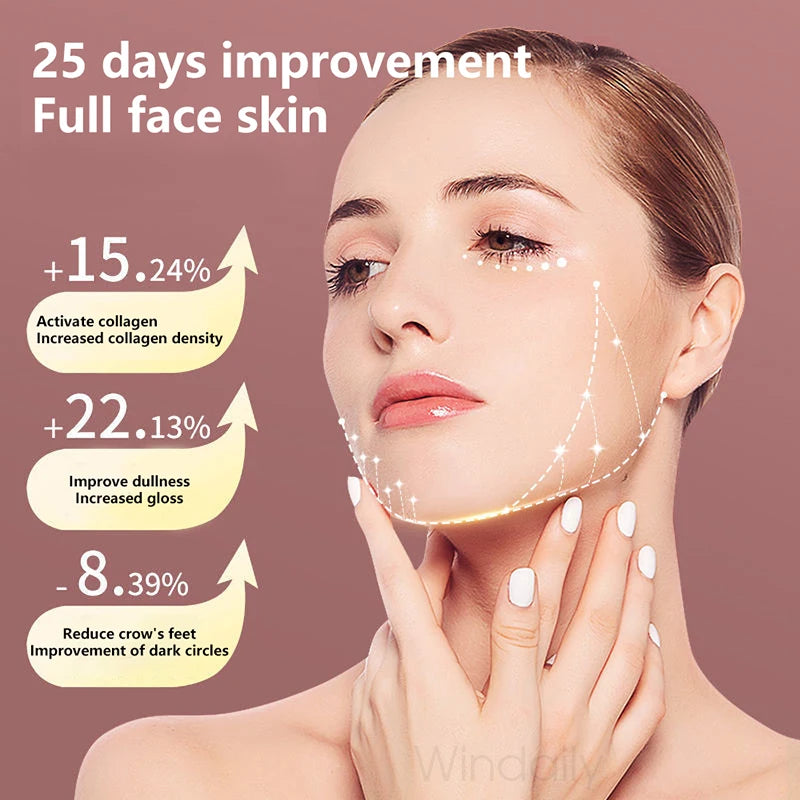 LED Photon Facial Lifting Vibration Massager – V-Face Toning Facial Lifting Device Qst