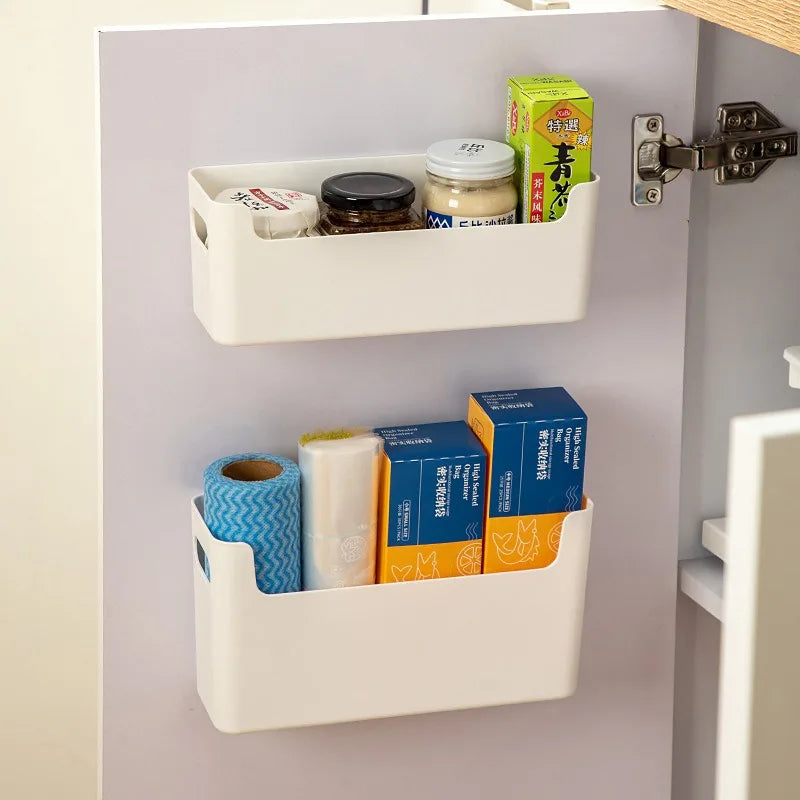 Cabinet Door Seasoning Rack & Wall Storage Organizer Box Cabinet Door Organizer Qme