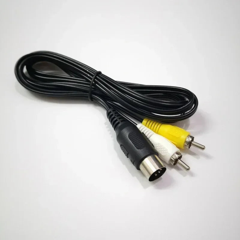 RCA AV Cable for SEGA Mega Drive 1 – 1.8m, 5-Pack AV Game Console Cable Qme