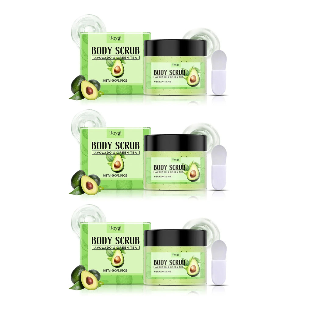 Matcha Body Scrub – Gentle Exfoliating Pore Cleanser | Qme Body Scrub Qme 3 x 100g Boxed