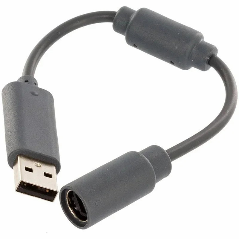 USB Breakaway Extension Cable Adapter for Xbox 360 Controller USB Cable Adapter Qme