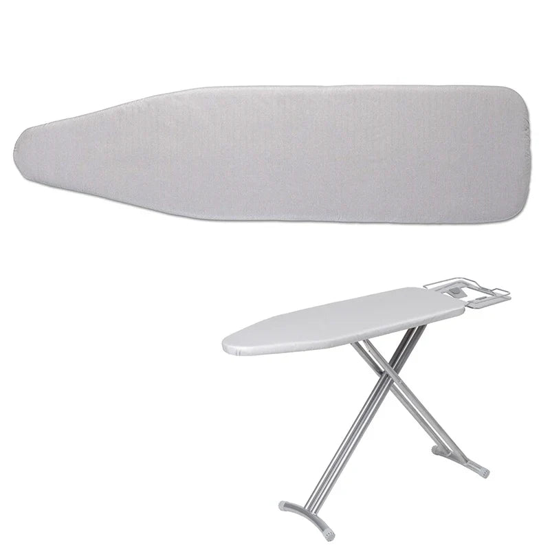 Silver Coated Padded Ironing Board Cover – Universal 140x50cm Ironing Board Cover Qme