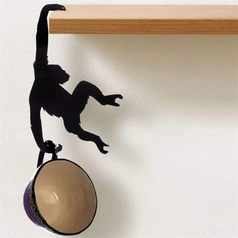 Under Cabinet Wood Hook Organizer – Monkey Banana Decor Cabinet Hook Organizer Qme