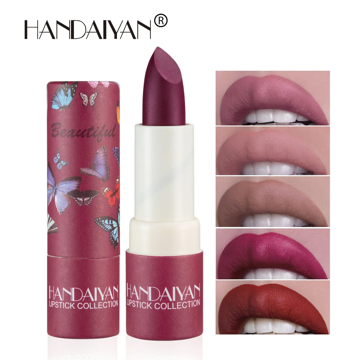 8-Color Matte Velvet Long-Lasting Lipstick | Paper Tube Matte Lipstick Qme