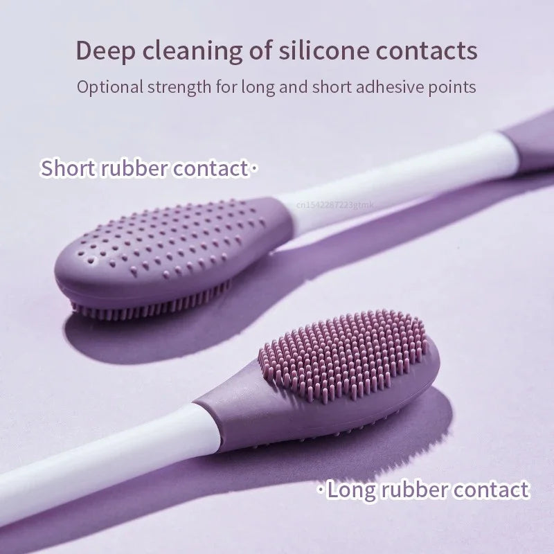 Double Head Silicone Facial Mask Brush & Massage Tool Facial Mask Brush Qme